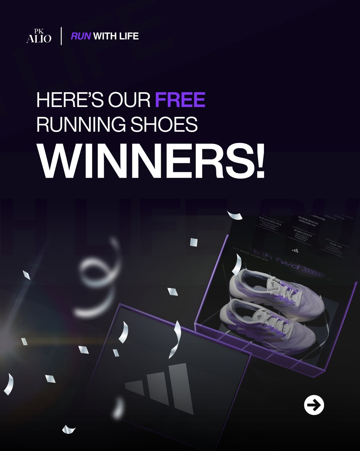 Our 1st Challenge, the free running shoes giveaway